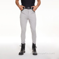 Grey Breathable Equestrian Lutut Grips Breeches